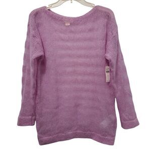 Anthropologie Maeve Wool Blend Sheer Lightweight Pullover Oversized Sweater XS